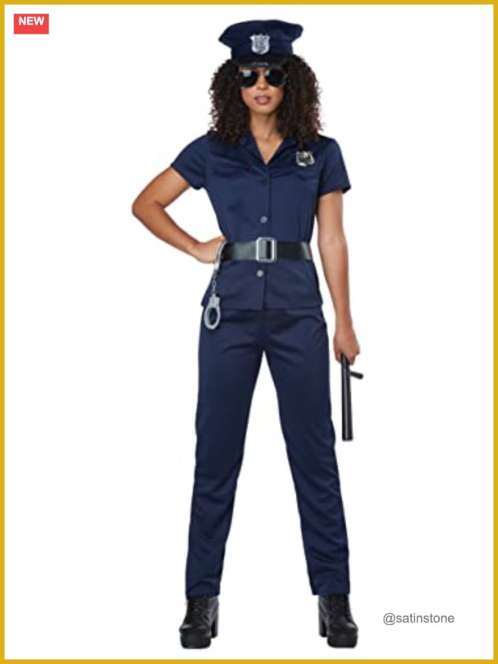 Police Woman Adult Costume Navy
